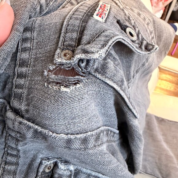 Vintage Hudson Jeans Women's Charcoal Boot Cut super low rise - Picture 10 of 10